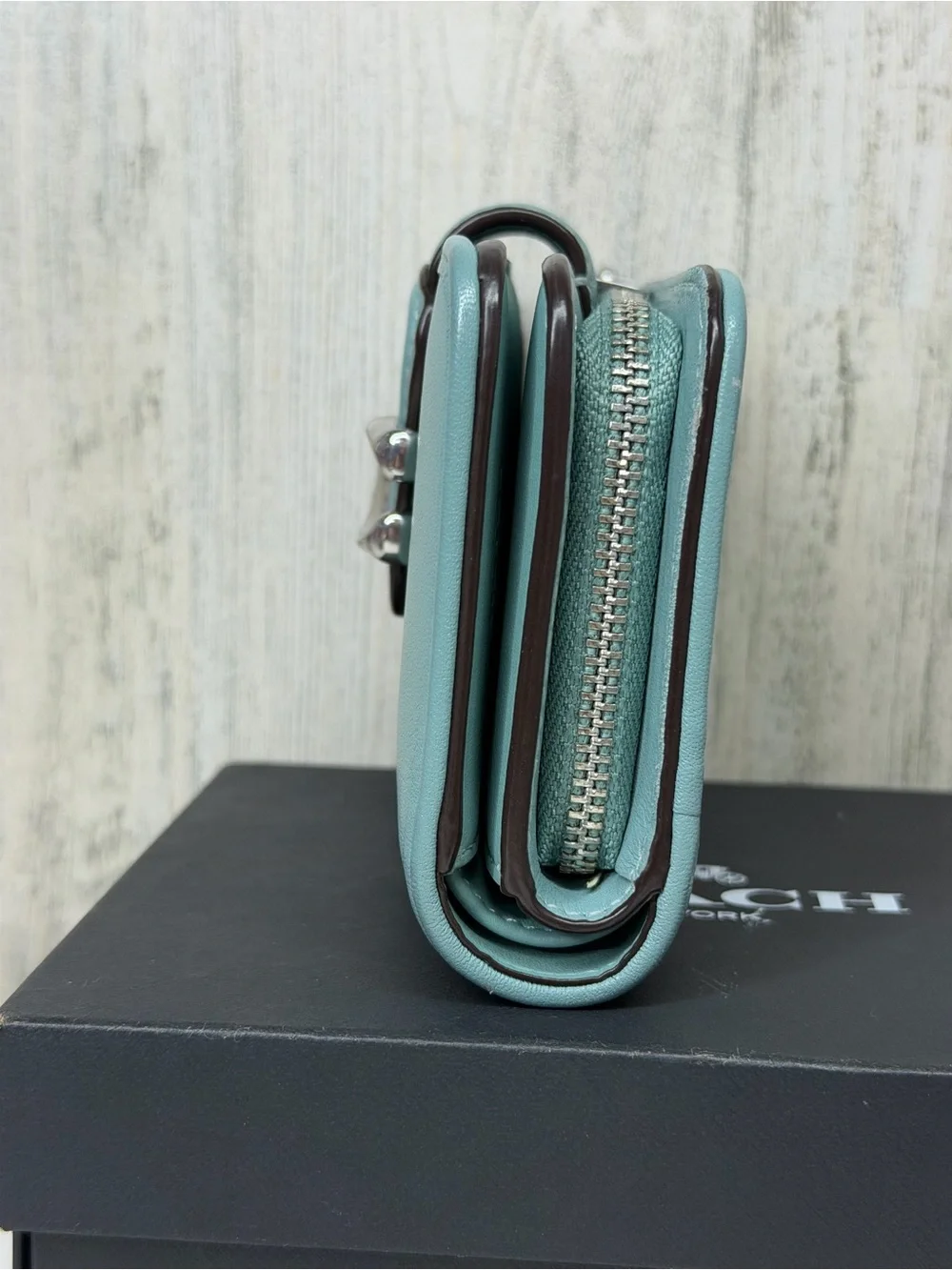 Coach Tabby Medium Wallet in Aquamarine